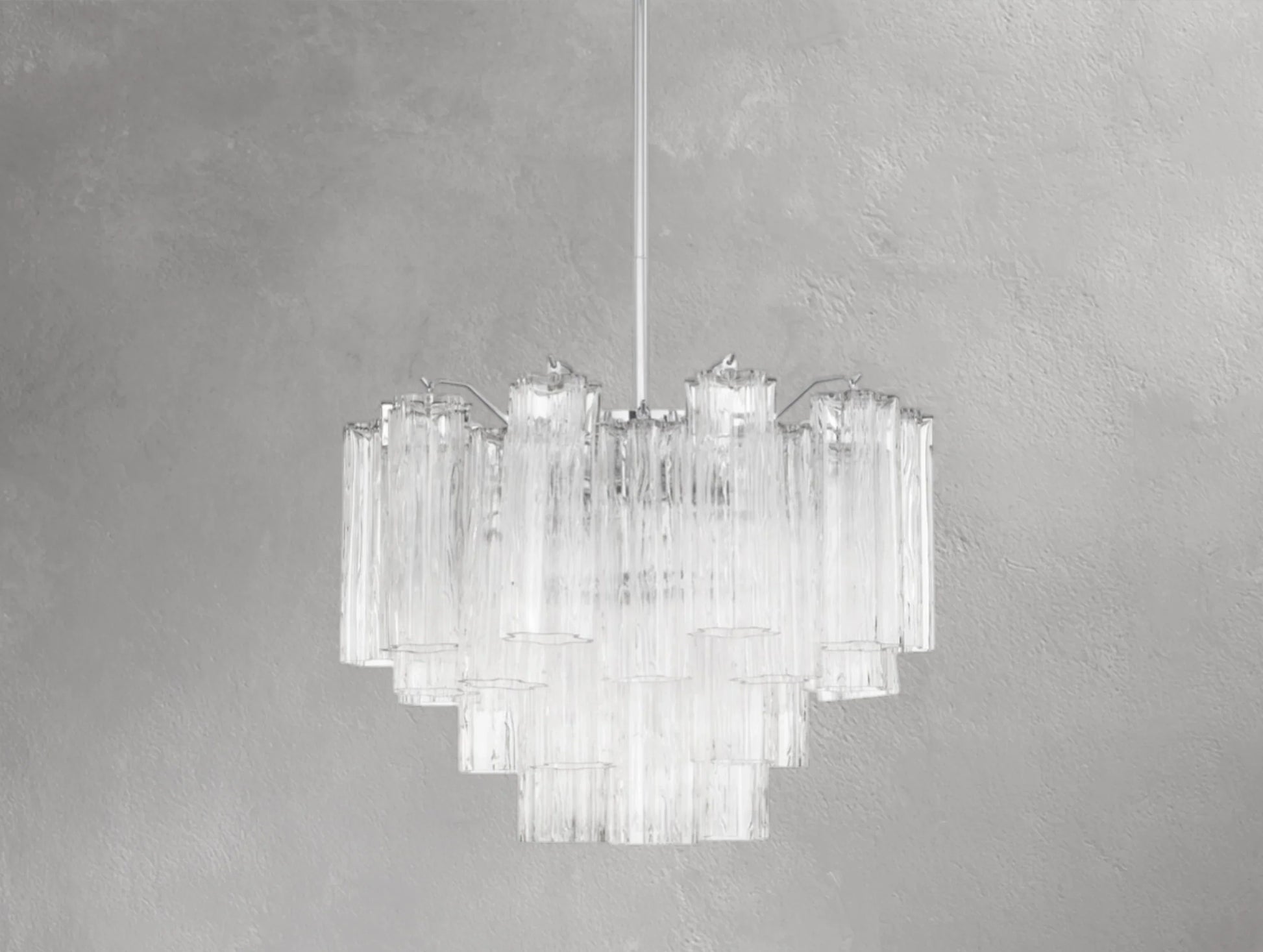 Adois Glass Tiered Round Chandelier - ARDENEL