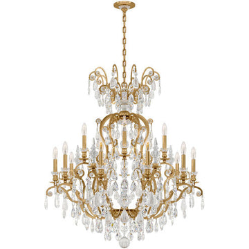 Rivendell 15 Light Crystal Chandelier 38"