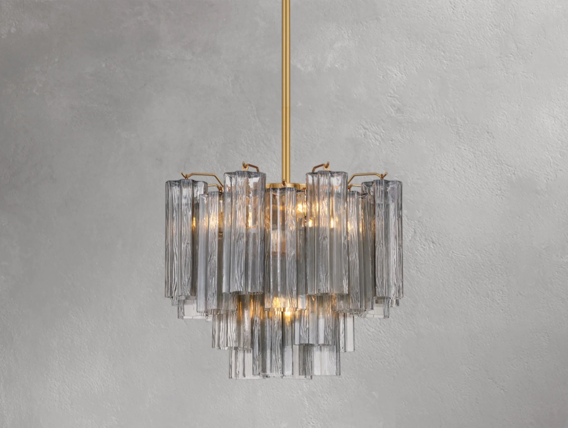 Adois Glass Tiered Round Chandelier - ARDENEL