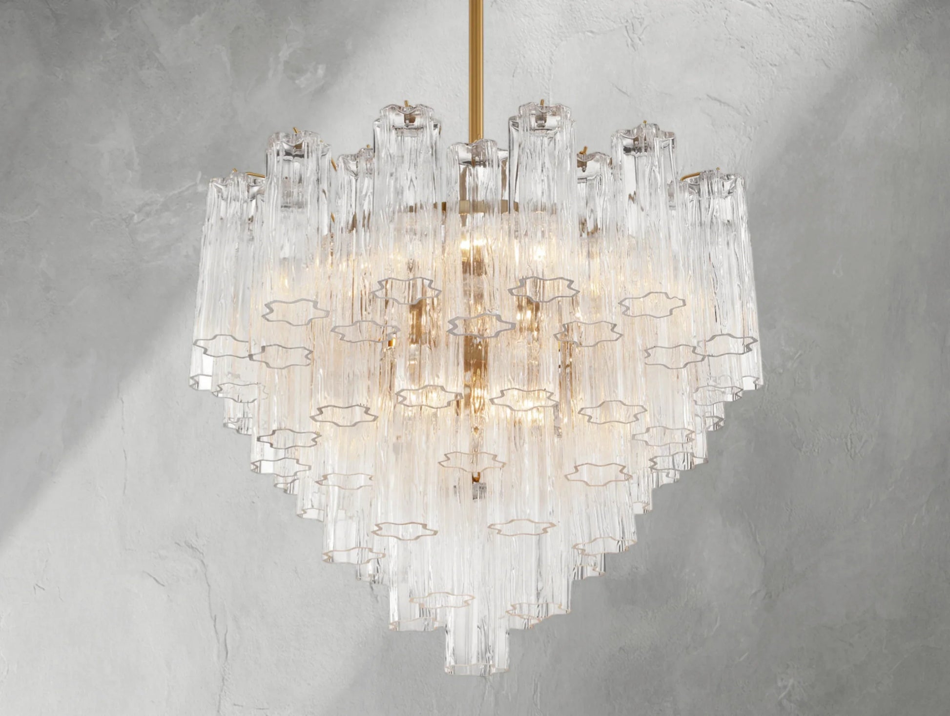 Adois Glass Multi-layer Round Chandelier - ARDENEL