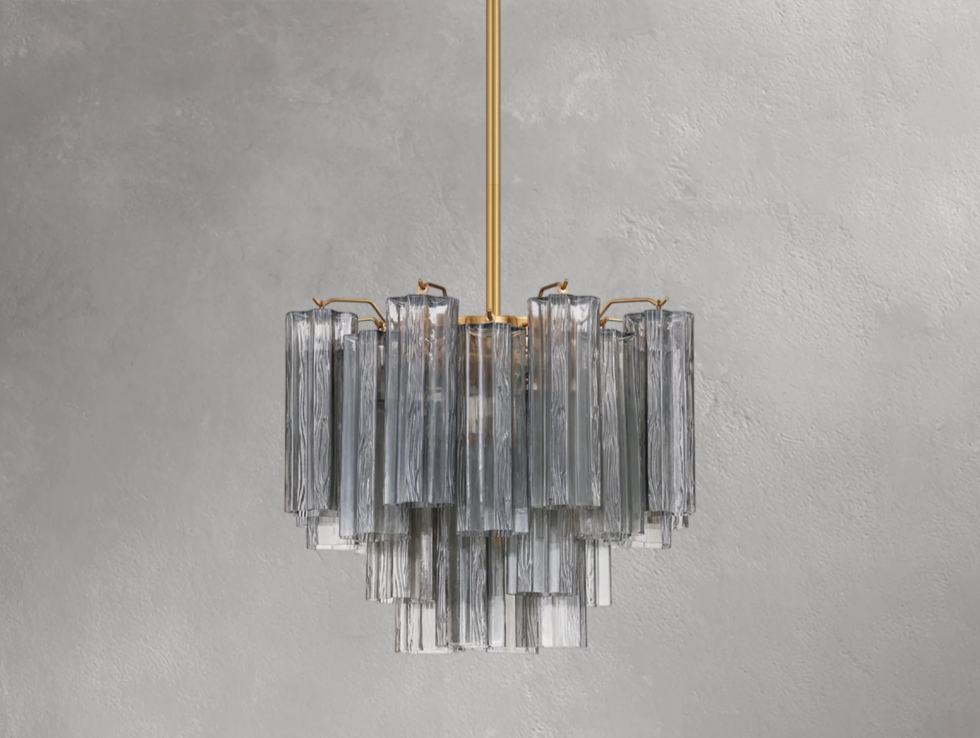 Adois Glass Tiered Round Chandelier - ARDENEL