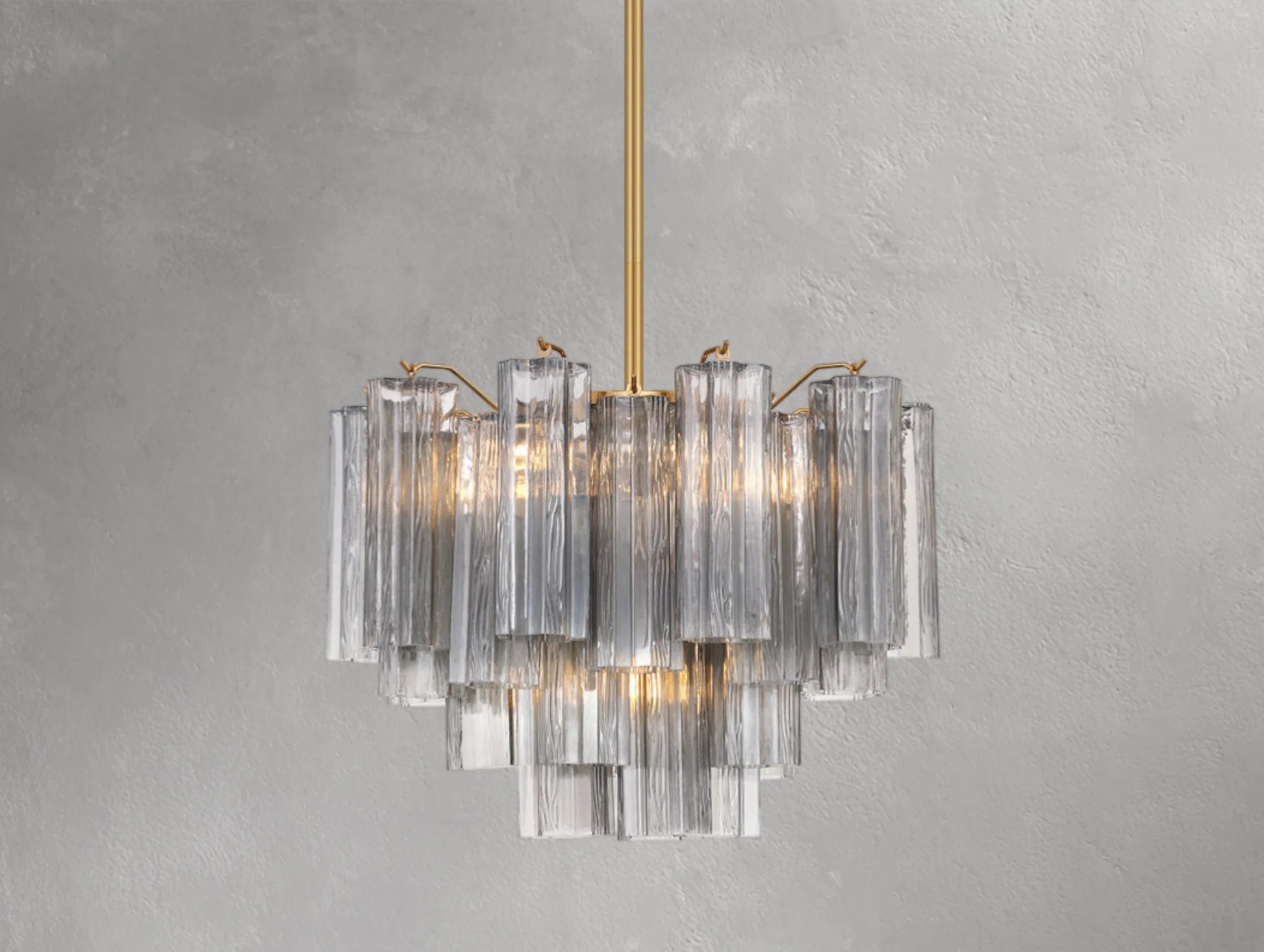 Adois Glass Tiered Round Chandelier - ARDENEL