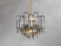 Adois Glass Tiered Round Chandelier - ARDENEL