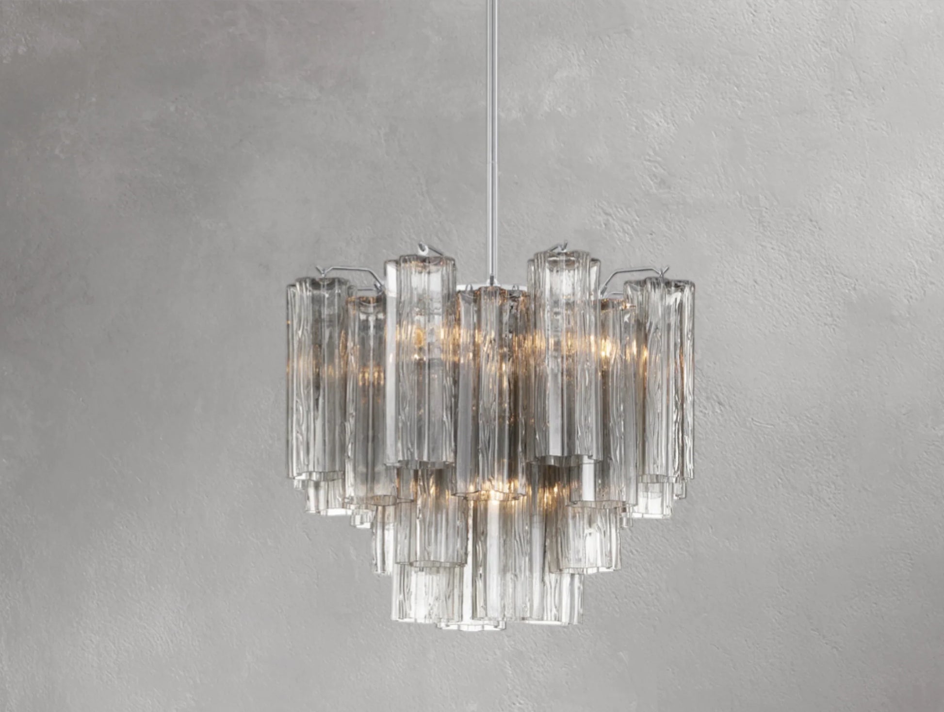 Adois Glass Tiered Round Chandelier - ARDENEL