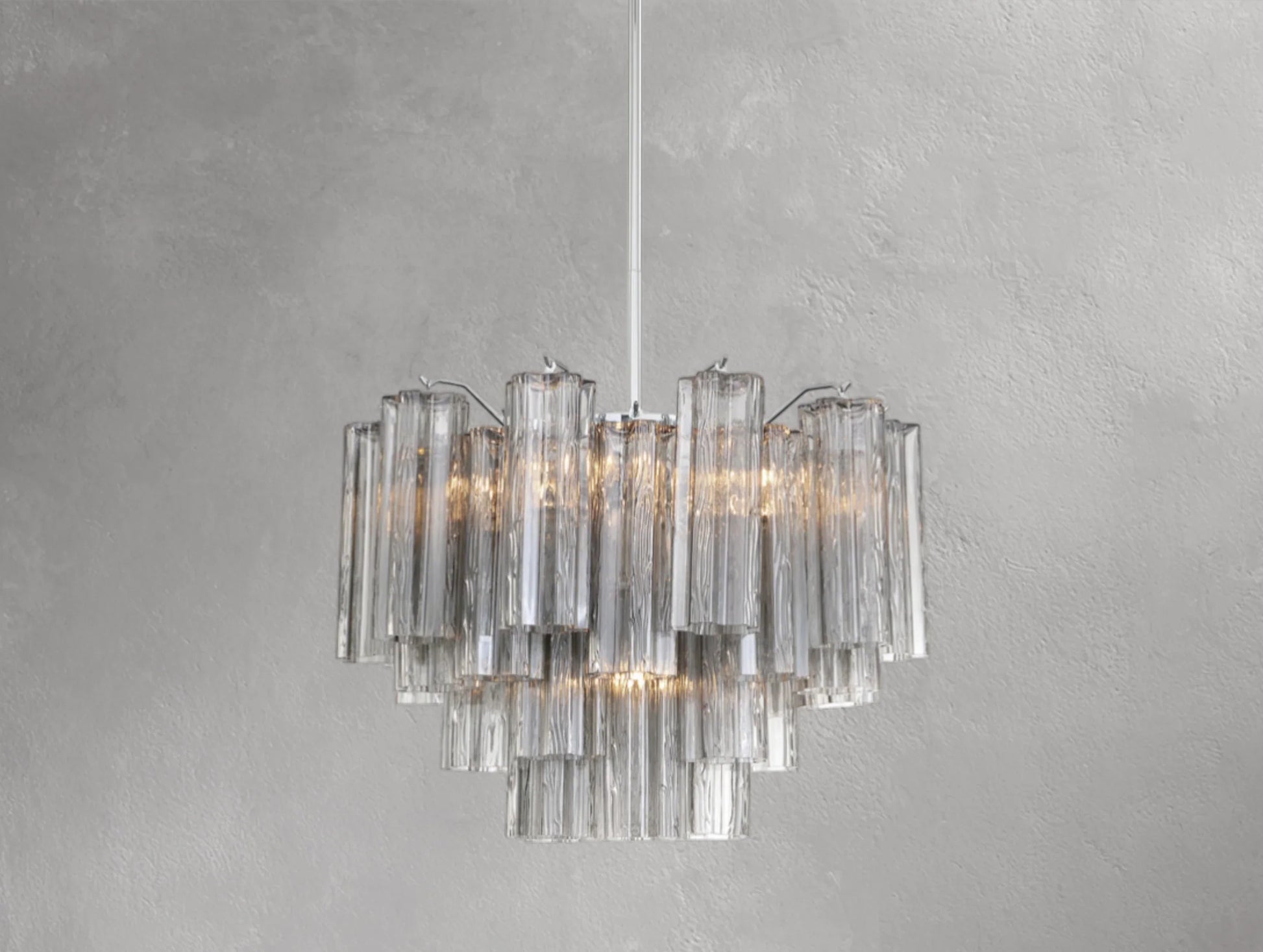 Adois Glass Tiered Round Chandelier - ARDENEL