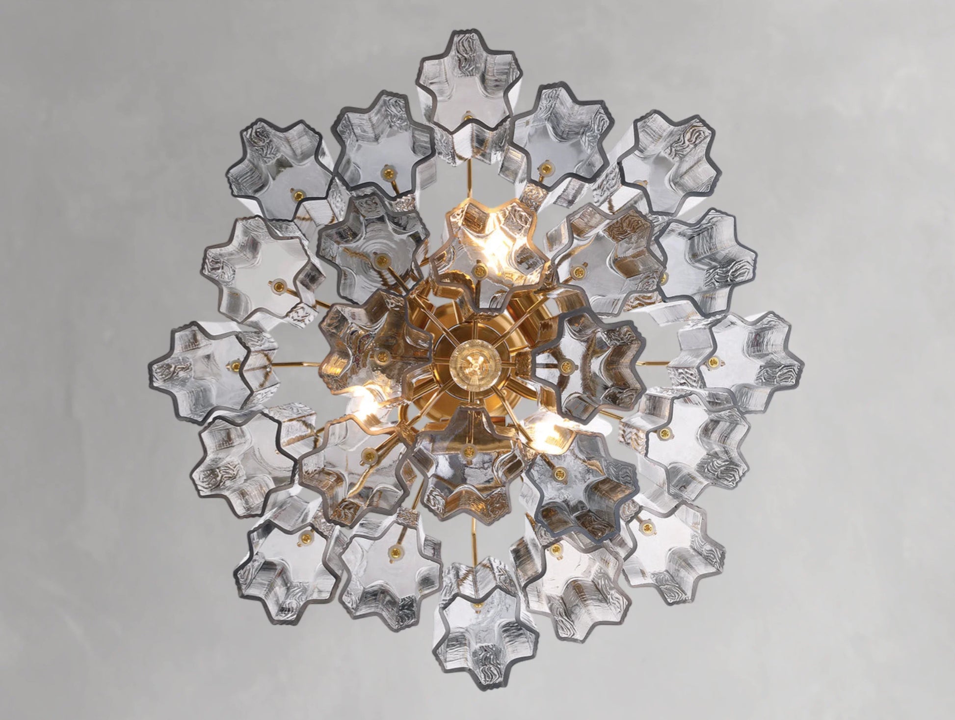 Adois Glass Tiered Round Chandelier - ARDENEL