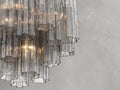 Adois Glass Tiered Round Chandelier - ARDENEL
