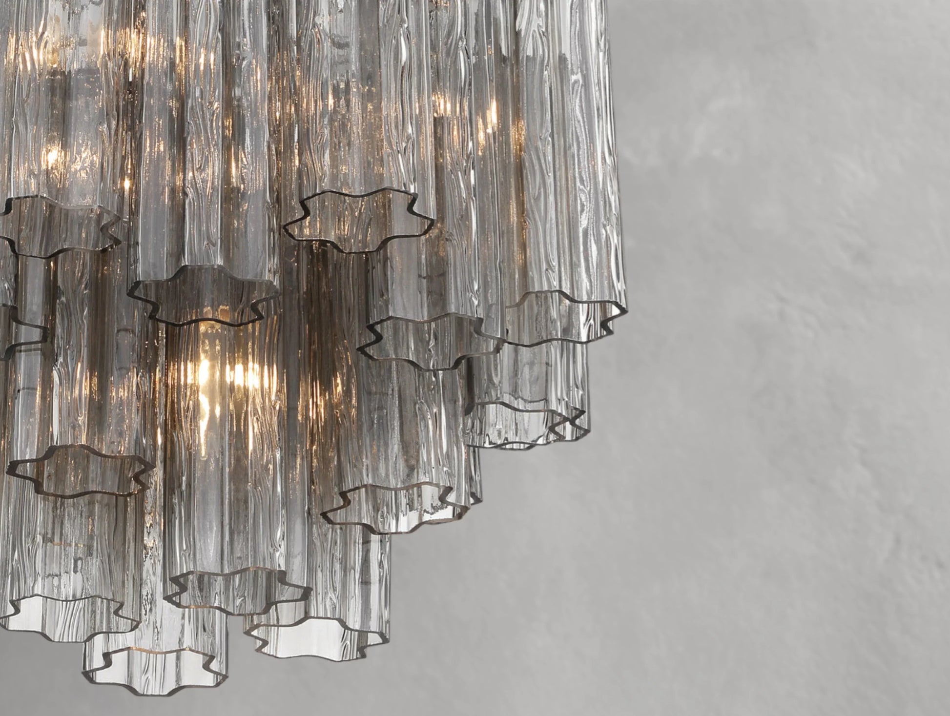 Adois Glass Tiered Round Chandelier - ARDENEL
