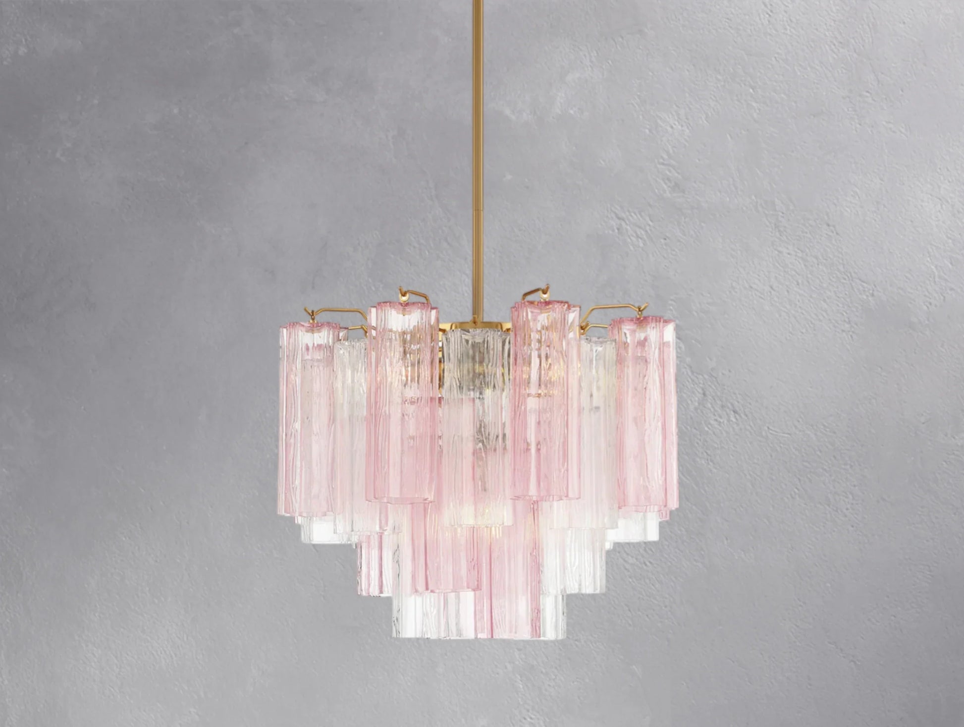 Adois Glass Tiered Round Chandelier - ARDENEL