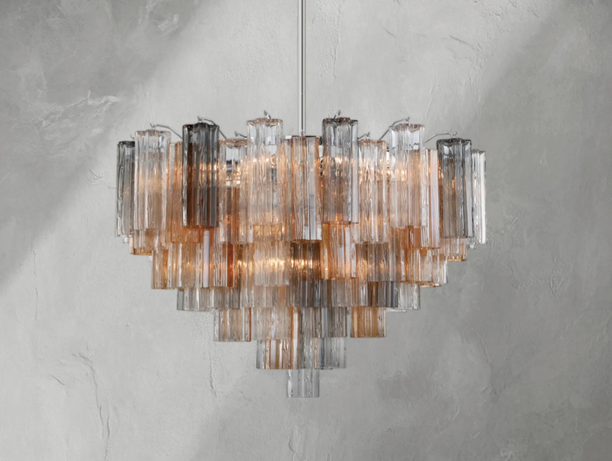 Adois Glass Multi-layer Round Chandelier - ARDENEL