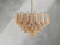 Adois Glass Multi-layer Round Chandelier - ARDENEL