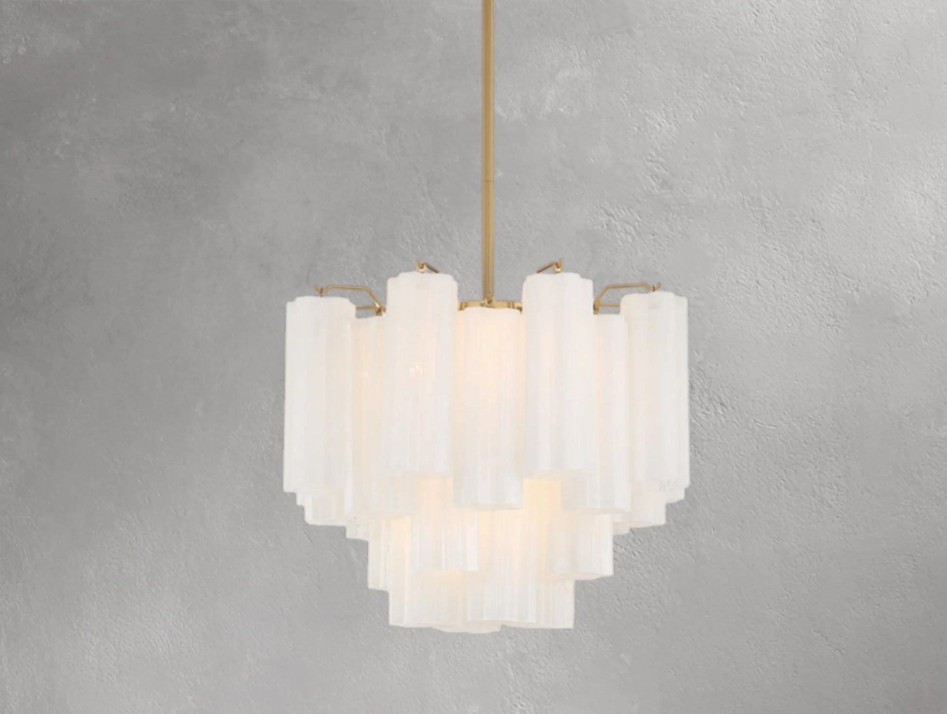 Adois Glass Tiered Round Chandelier - ARDENEL