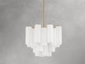 Adois Glass Tiered Round Chandelier - ARDENEL