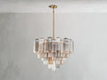 Adois Glass Multi-layer Round Chandelier - ARDENEL