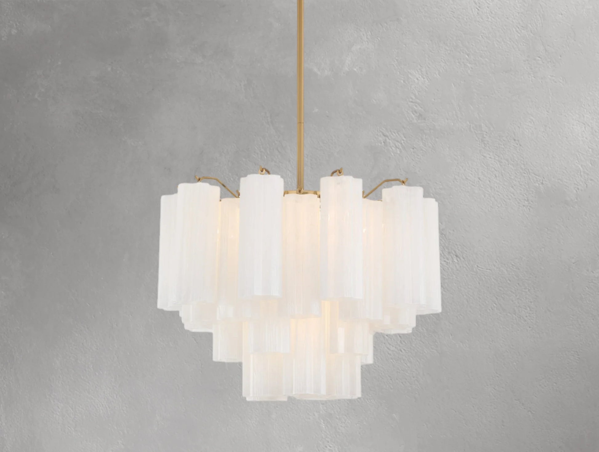Adois Glass Tiered Round Chandelier - ARDENEL