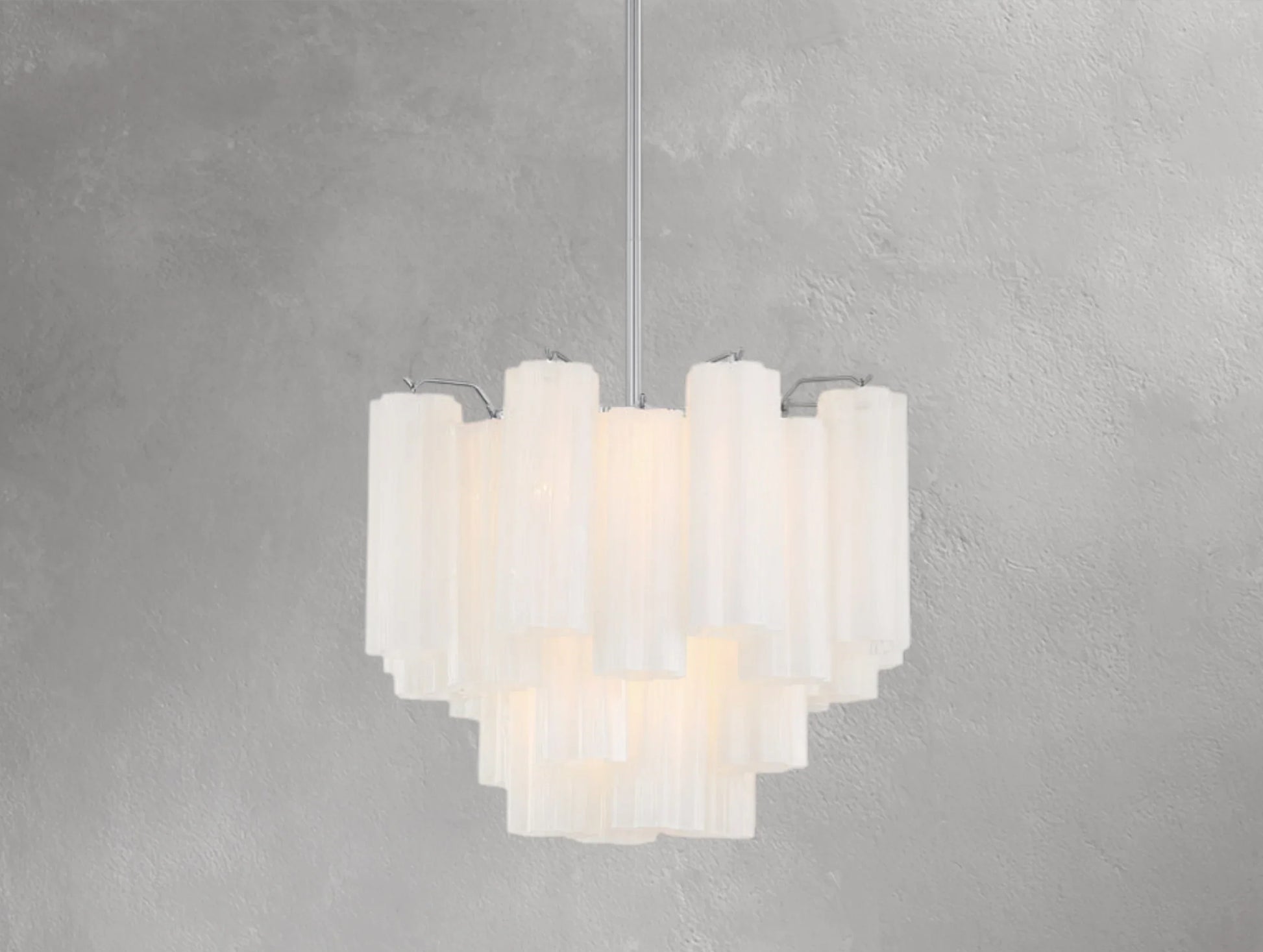 Adois Glass Tiered Round Chandelier - ARDENEL