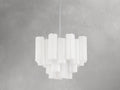Adois Glass Tiered Round Chandelier - ARDENEL