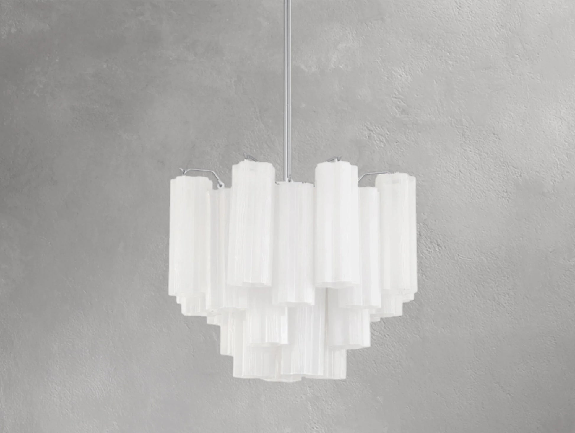 Adois Glass Tiered Round Chandelier - ARDENEL