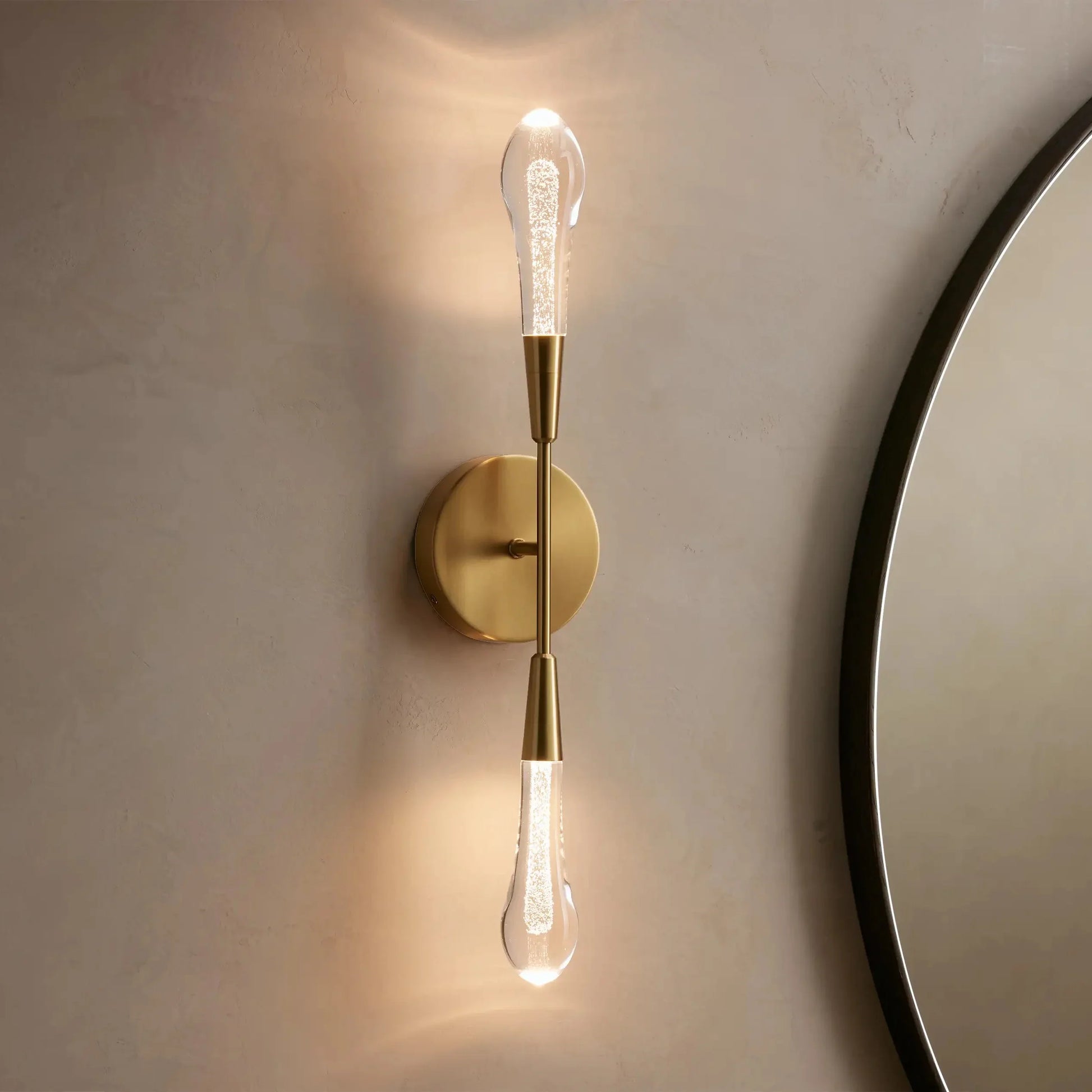Soltaire Crystal Double Wall Sconce - Yovalighting