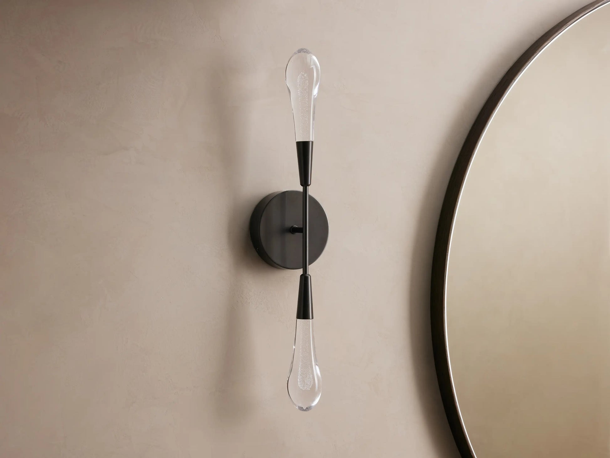 Soltaire Crystal Double Wall Sconce - Yovalighting