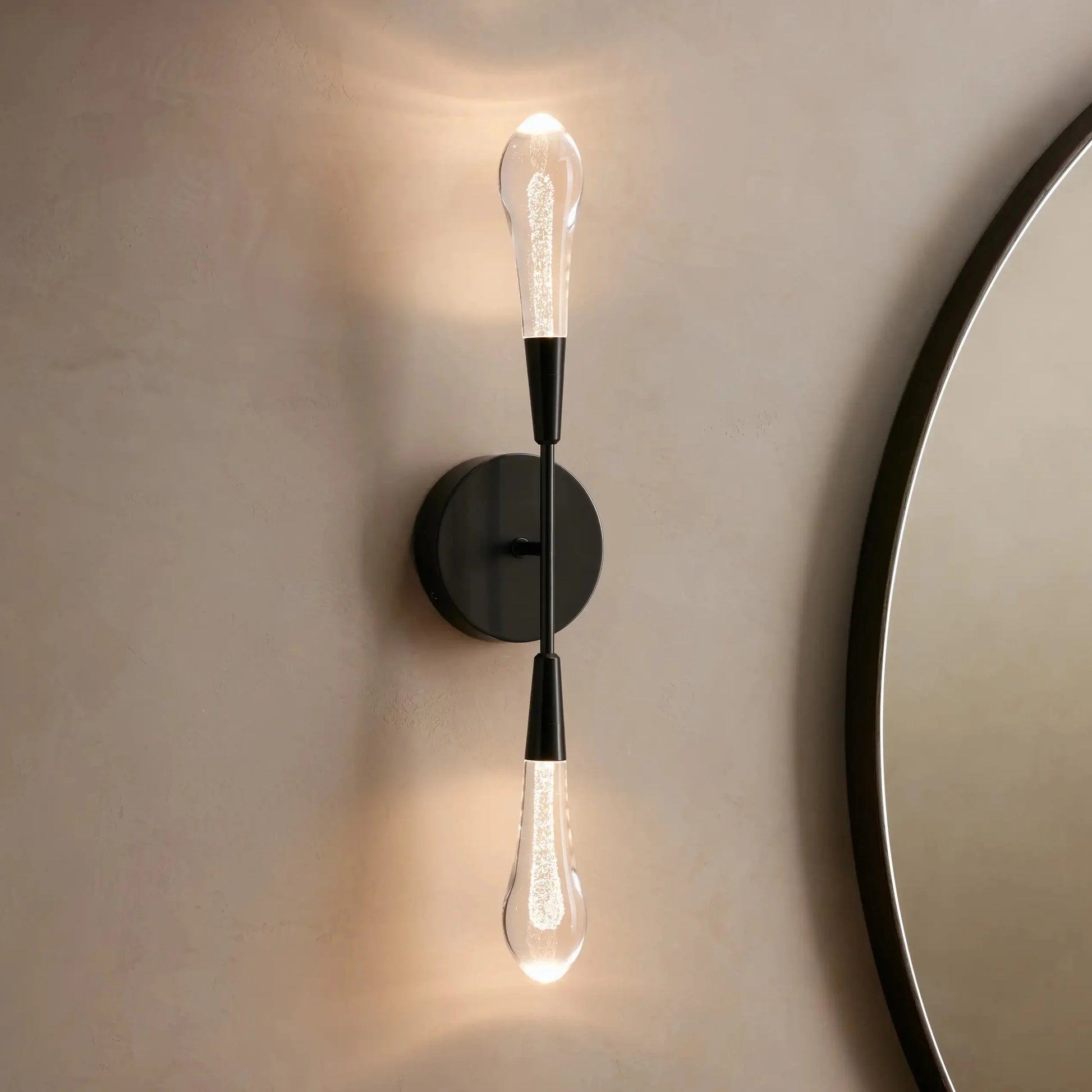 Soltaire Crystal Double Wall Sconce - Yovalighting