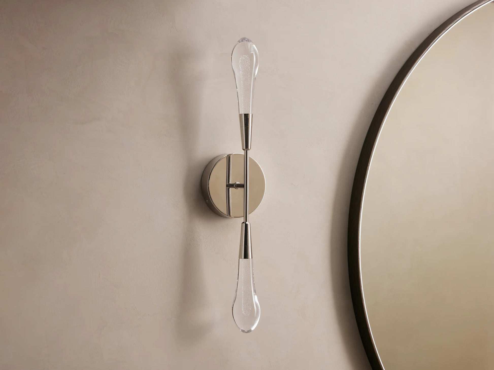 Soltaire Crystal Double Wall Sconce - Yovalighting