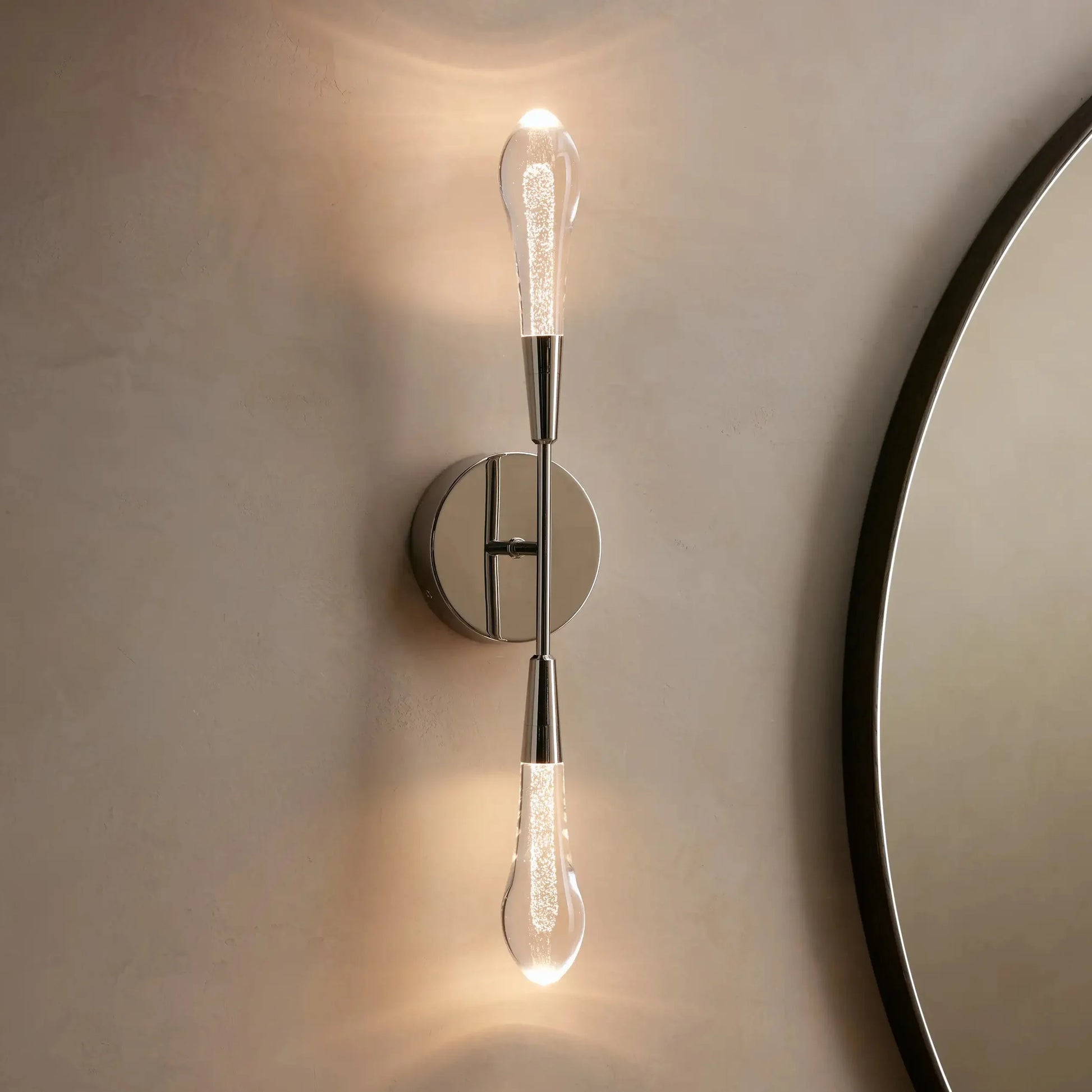 Soltaire Crystal Double Wall Sconce - Yovalighting