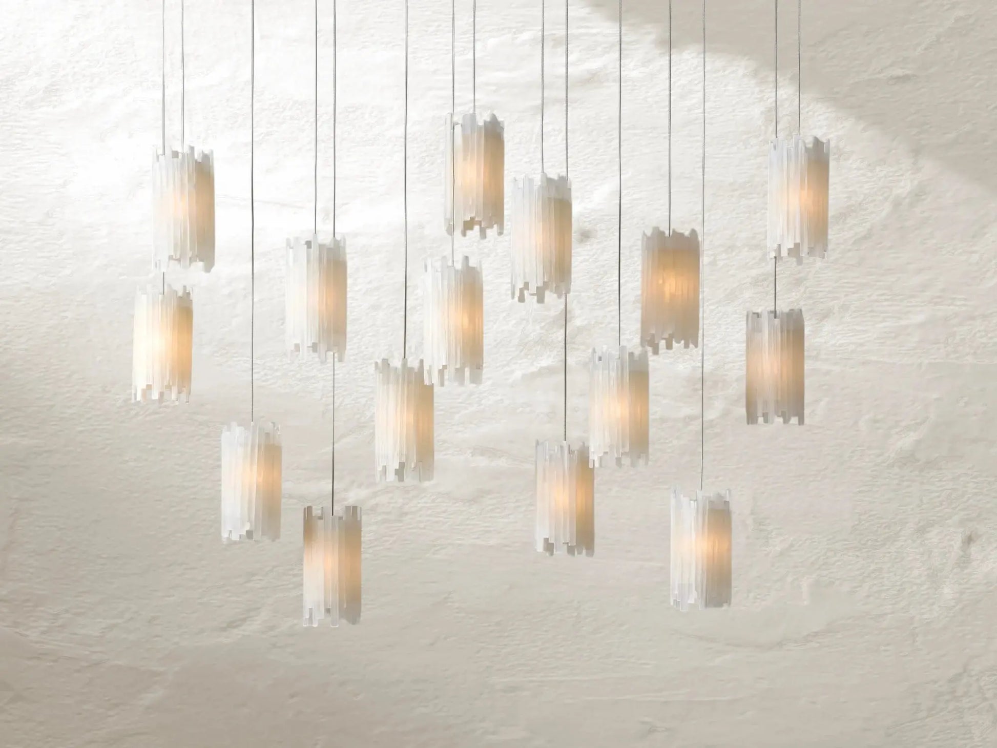 Jaina Selenite Rectangular Chandelier ARDENEL