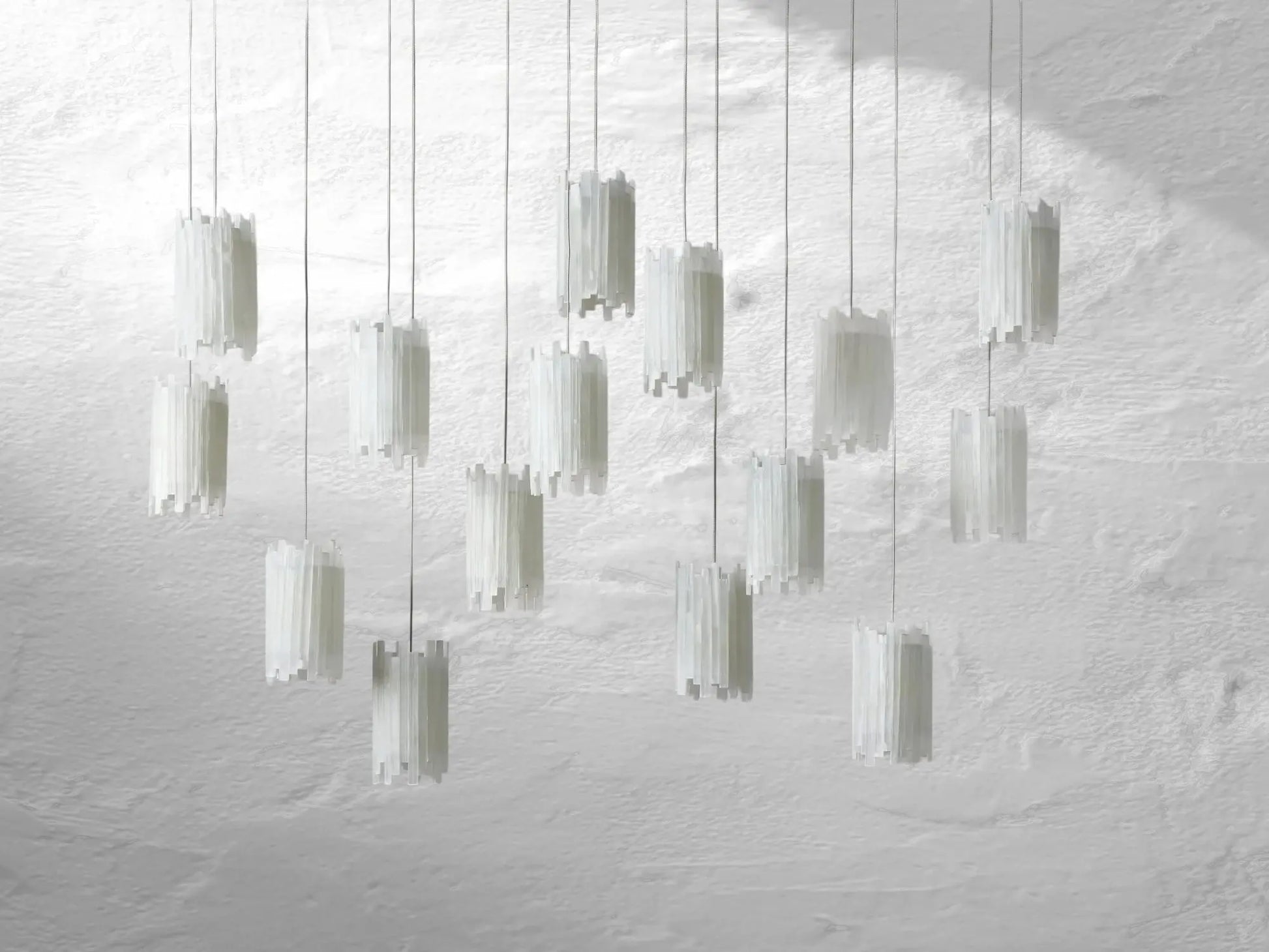 Jaina Selenite Rectangular Chandelier ARDENEL