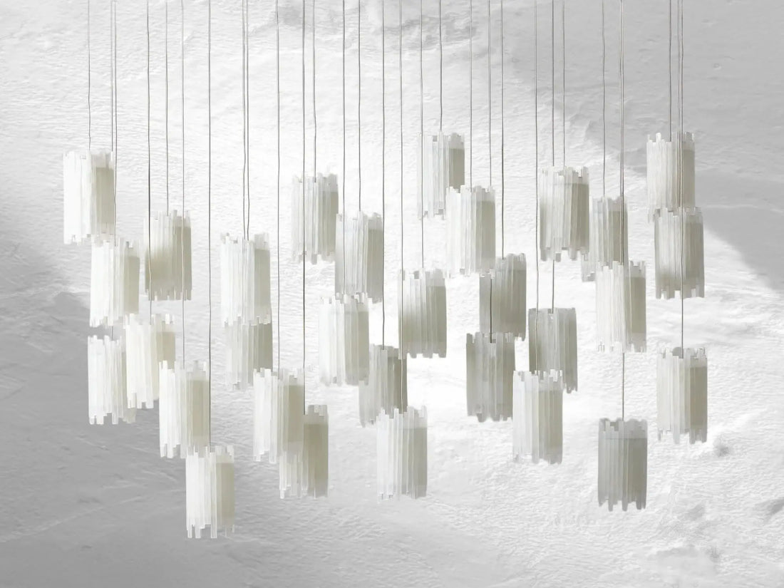 Jaina Selenite Rectangular Chandelier ARDENEL