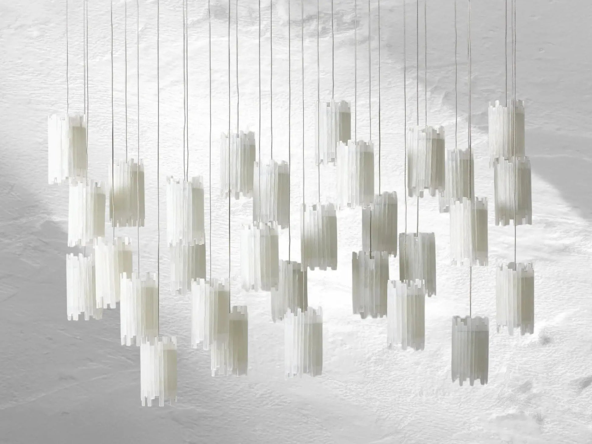 Jaina Selenite Rectangular Chandelier ARDENEL