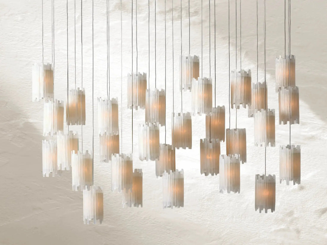 Jaina Selenite Rectangular Chandelier ARDENEL