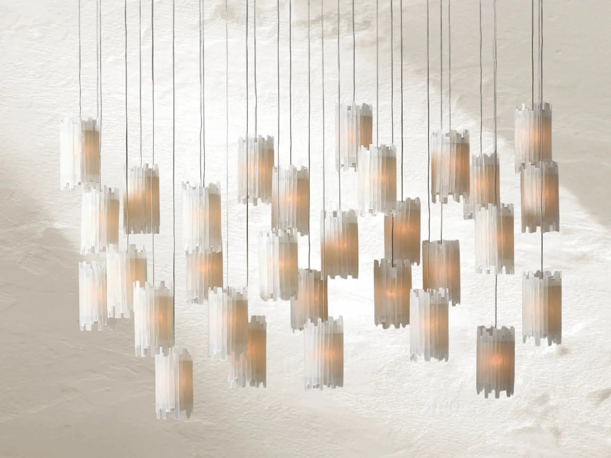 Jaina Selenite Rectangular Chandelier ARDENEL