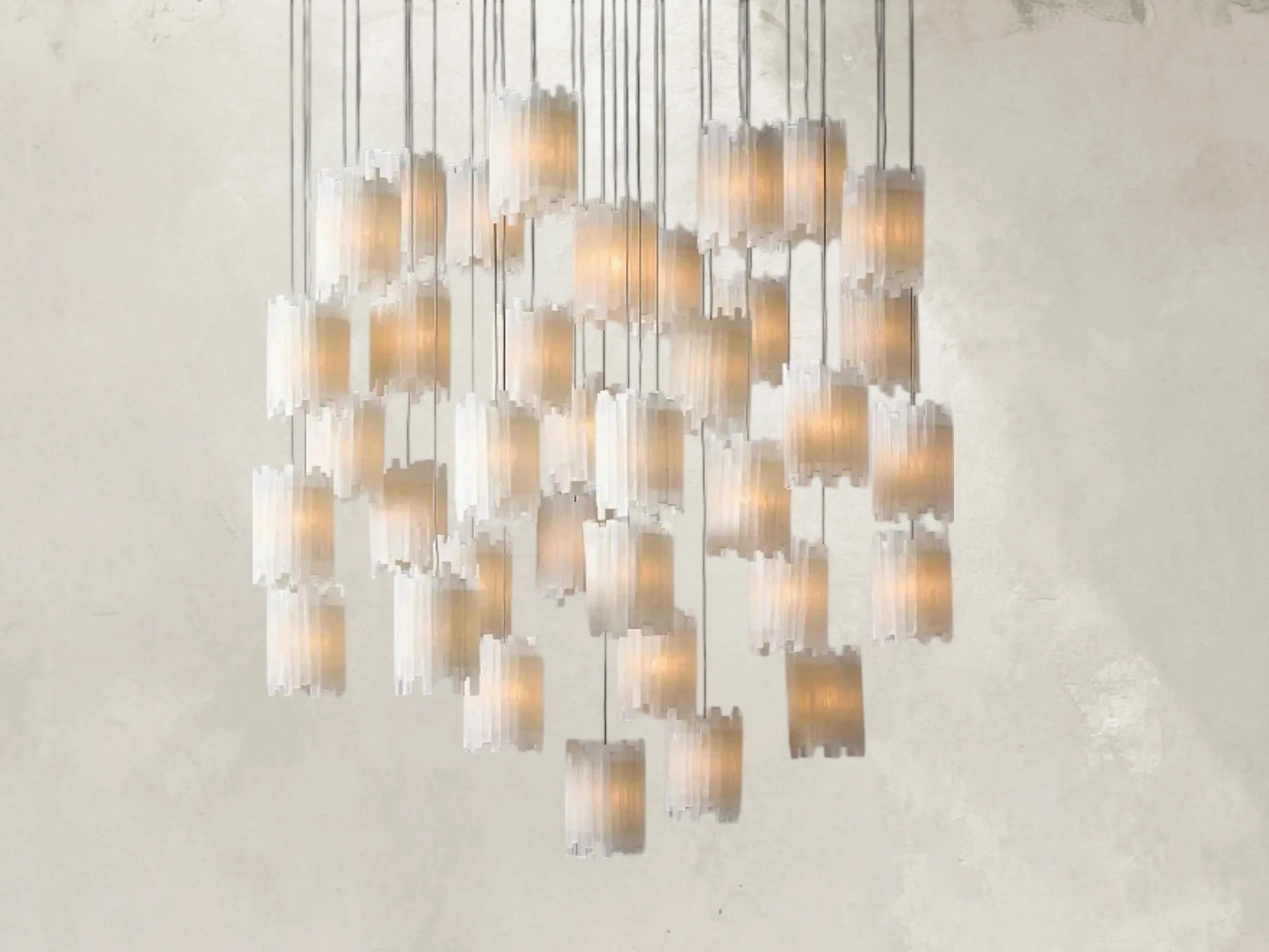 Jaina Selenite Round Chandelier ARDENEL