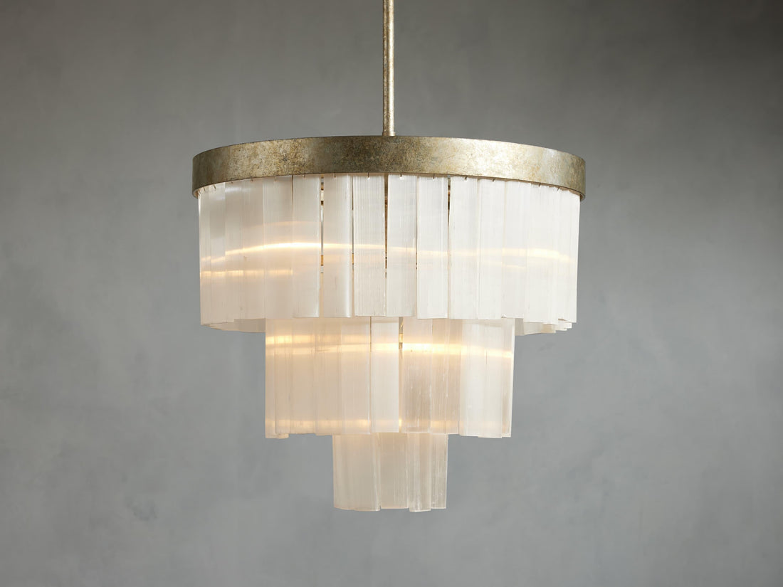 Cameron 3 Tier Selenite Chandelier