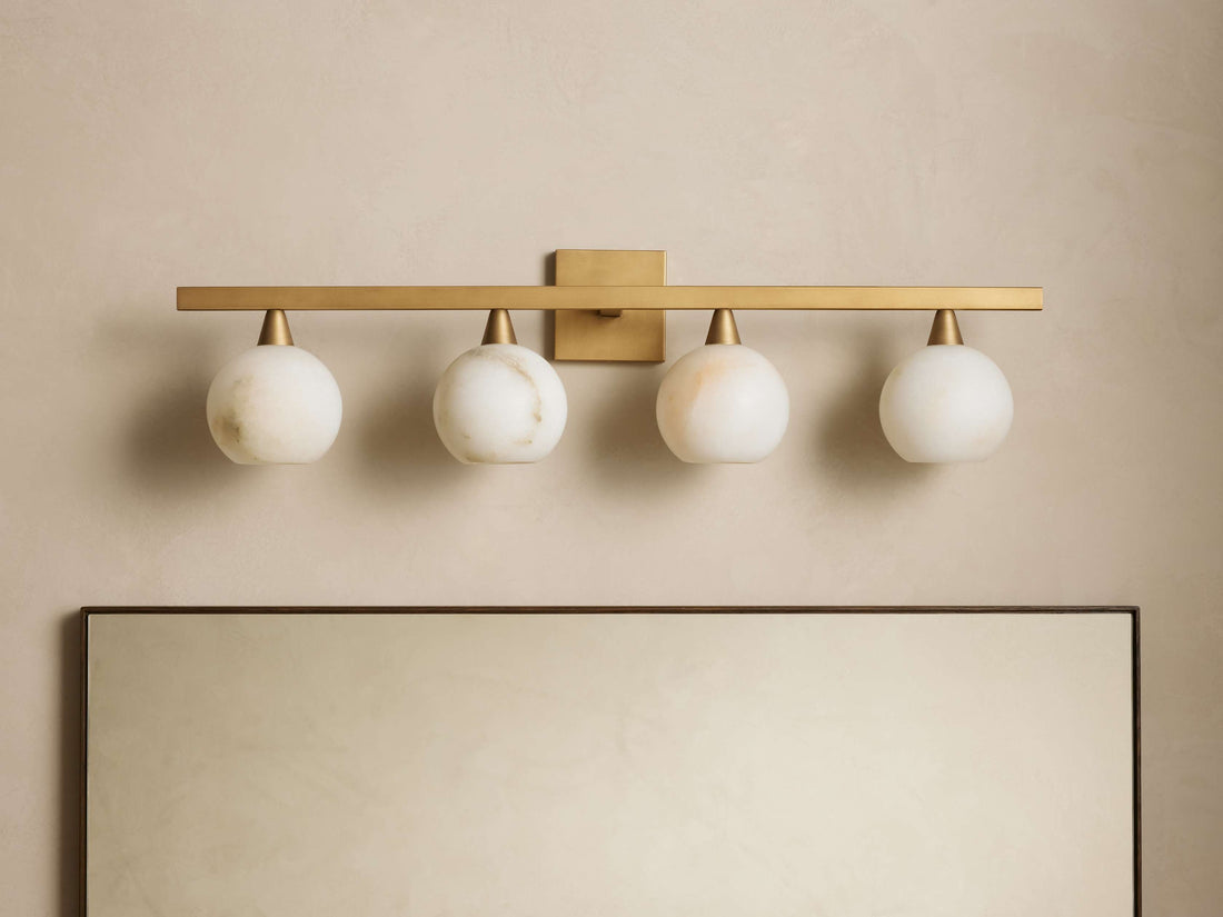 Arica Alabaster 4-Light Sconce