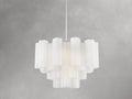 Adois Glass Tiered Round Chandelier - ARDENEL