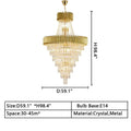 d59.1inches*h98.4inches extra large,oversized,huge,super large lUXURY modern black/gold crystal chandelier multi-layer foyer,staircase light fixture