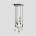 Soltaire Cluster Crystal Pendant 3 Light 5 Light 7Light - Yovalighting