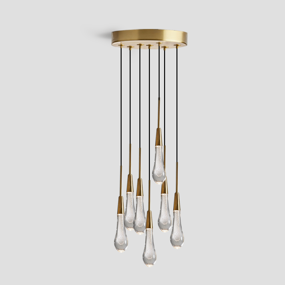 Soltaire Cluster Crystal Pendant 3 Light 5 Light 7Light - Yovalighting