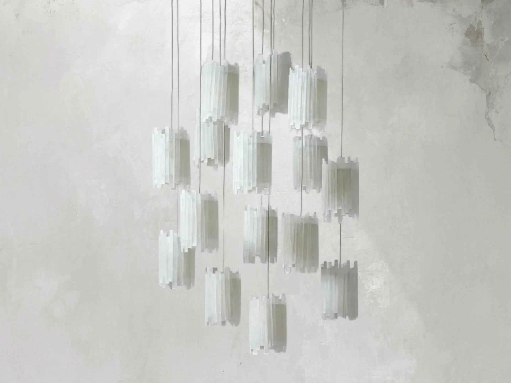 Jaina Selenite Round Chandelier ARDENEL