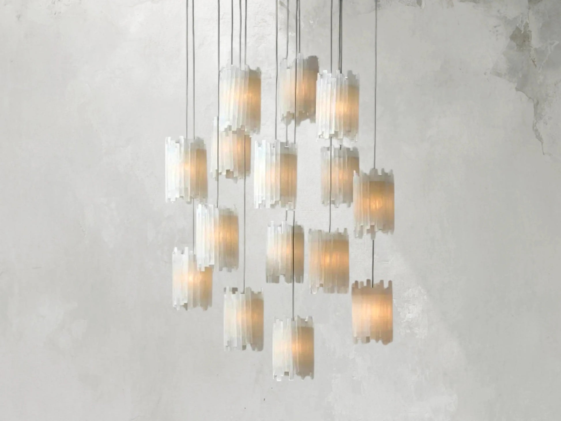 Jaina Selenite Round Chandelier ARDENEL