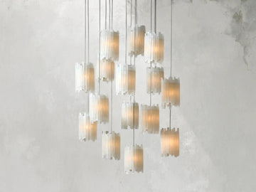 Jaina Selenite Round Chandelier ARDENEL