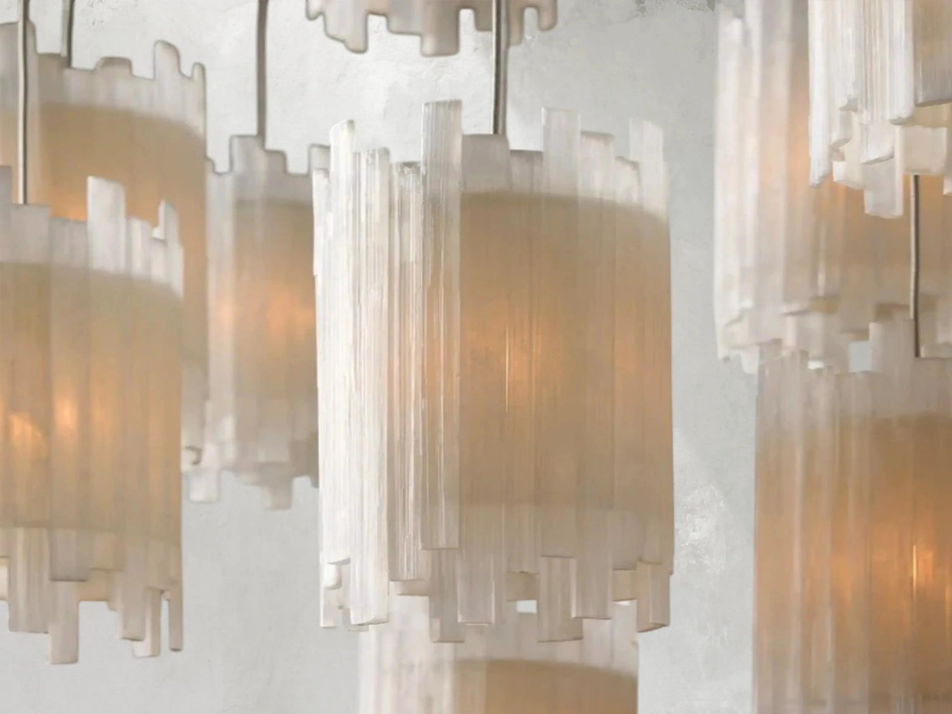 Jaina Selenite Round Chandelier ARDENEL