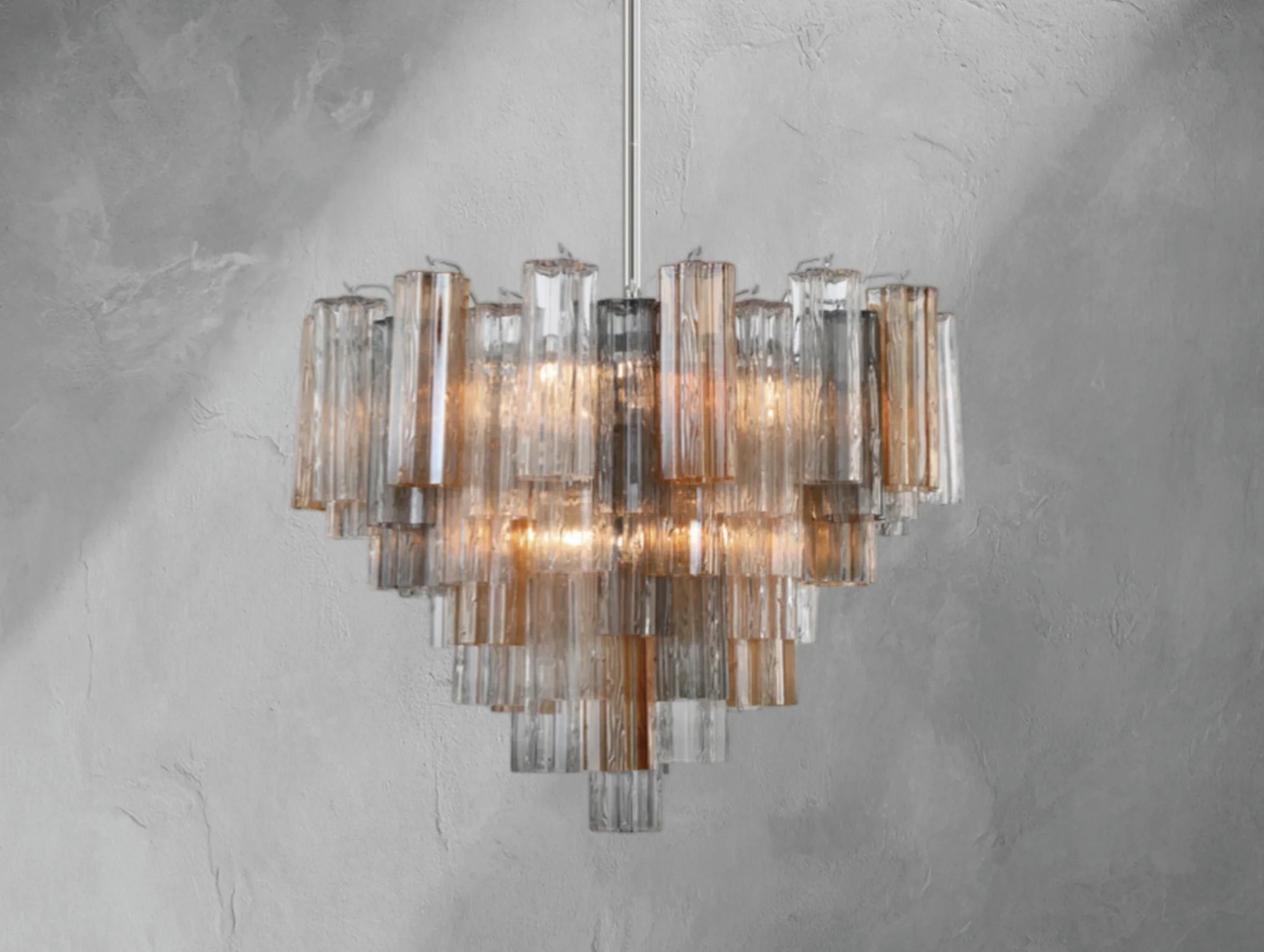 Adois Glass Multi-layer Round Chandelier - ARDENEL