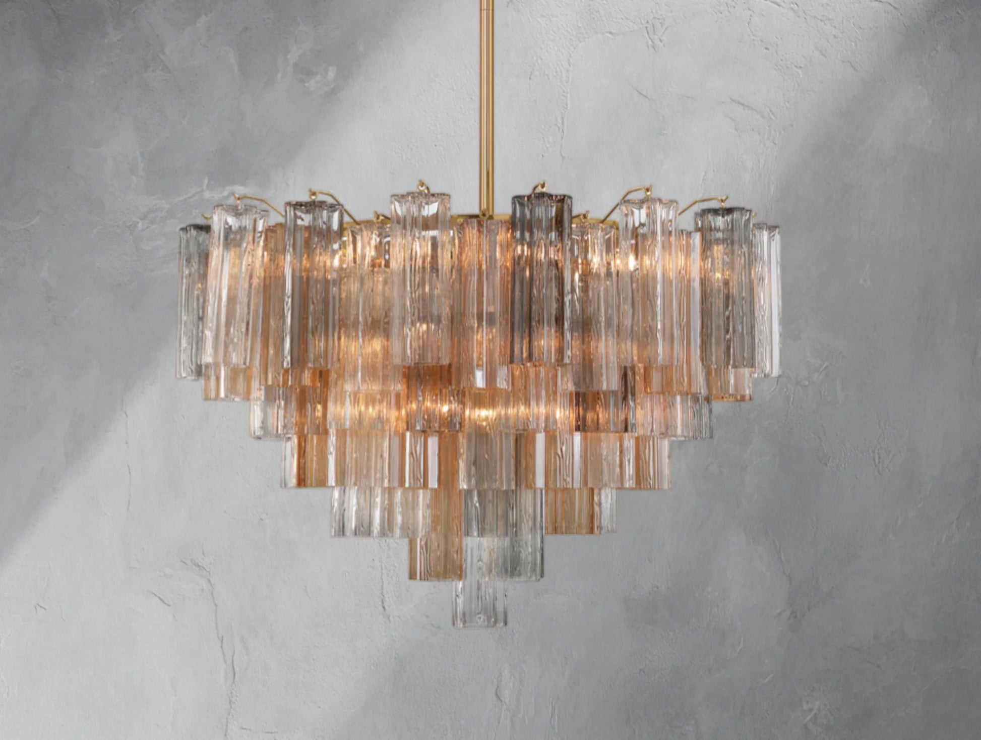 Adois Glass Multi-layer Round Chandelier - ARDENEL