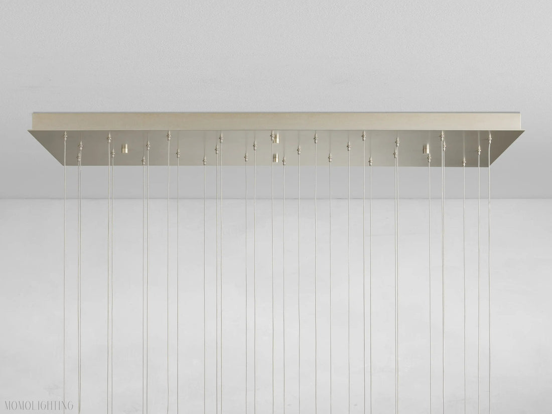 Alabaster Maeva Rectangular Chandelier 7 Light/ 15 Light/ 30 Light-Momo Lighting