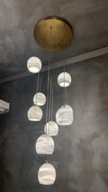 Alabaster Maeva Rectangular Chandelier 7 Light/ 15 Light/ 30 Light-Momo Lighting