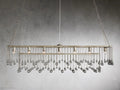 Aubrey Crystal Ball Rectangular Chandelier 47'' 60''-Momo Lighting