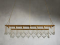 Aubrey Crystal Ball Rectangular Chandelier 47'' 60''-Momo Lighting